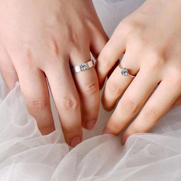 Classic Couple Rings Adjustable