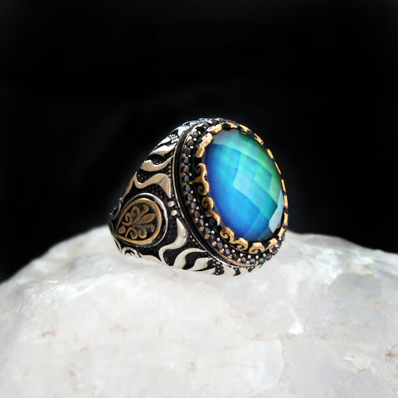Colour Changing Stone Ring – Mood Ring