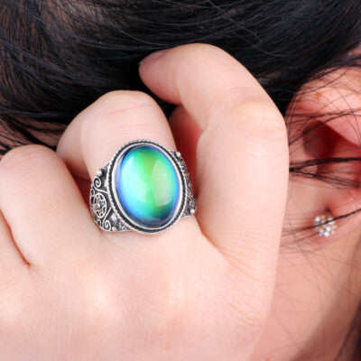 Colour Changing Stone Ring – Mood Ring